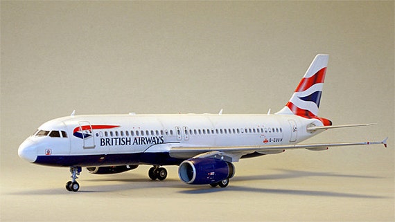 Airbus A320 scale model | Etsy