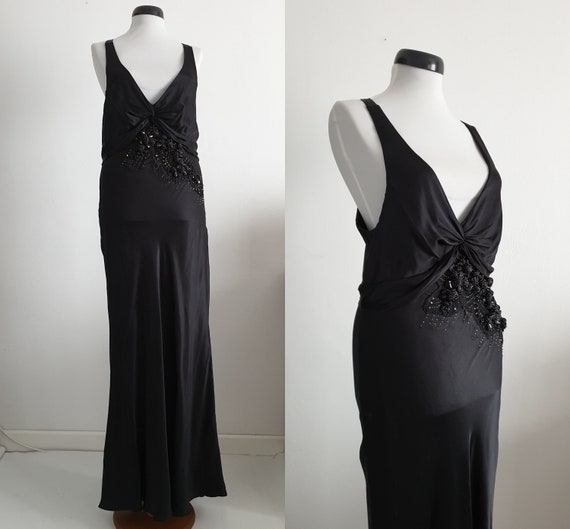 Robert Cavalli silk dress | black silk dress | lo