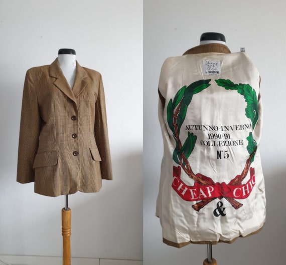 Moschino jacket | 90s Moschino tweed jacket | Mosc