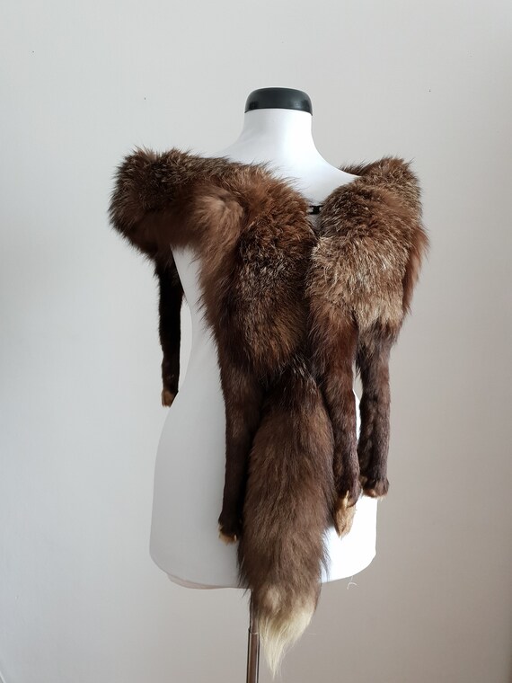 real fur stole