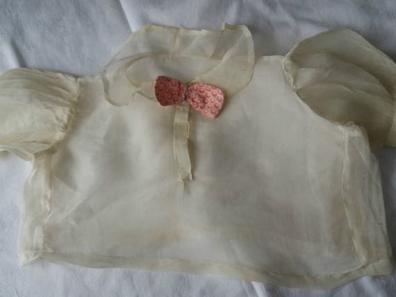 Antique silk baby blouse | 1910s baby blouse  siz… - image 5