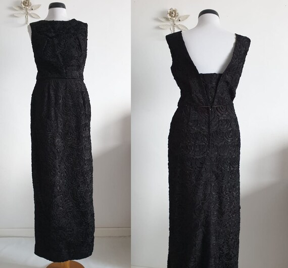 1960s ribbon dress | vintage 60s ribbon lace souta