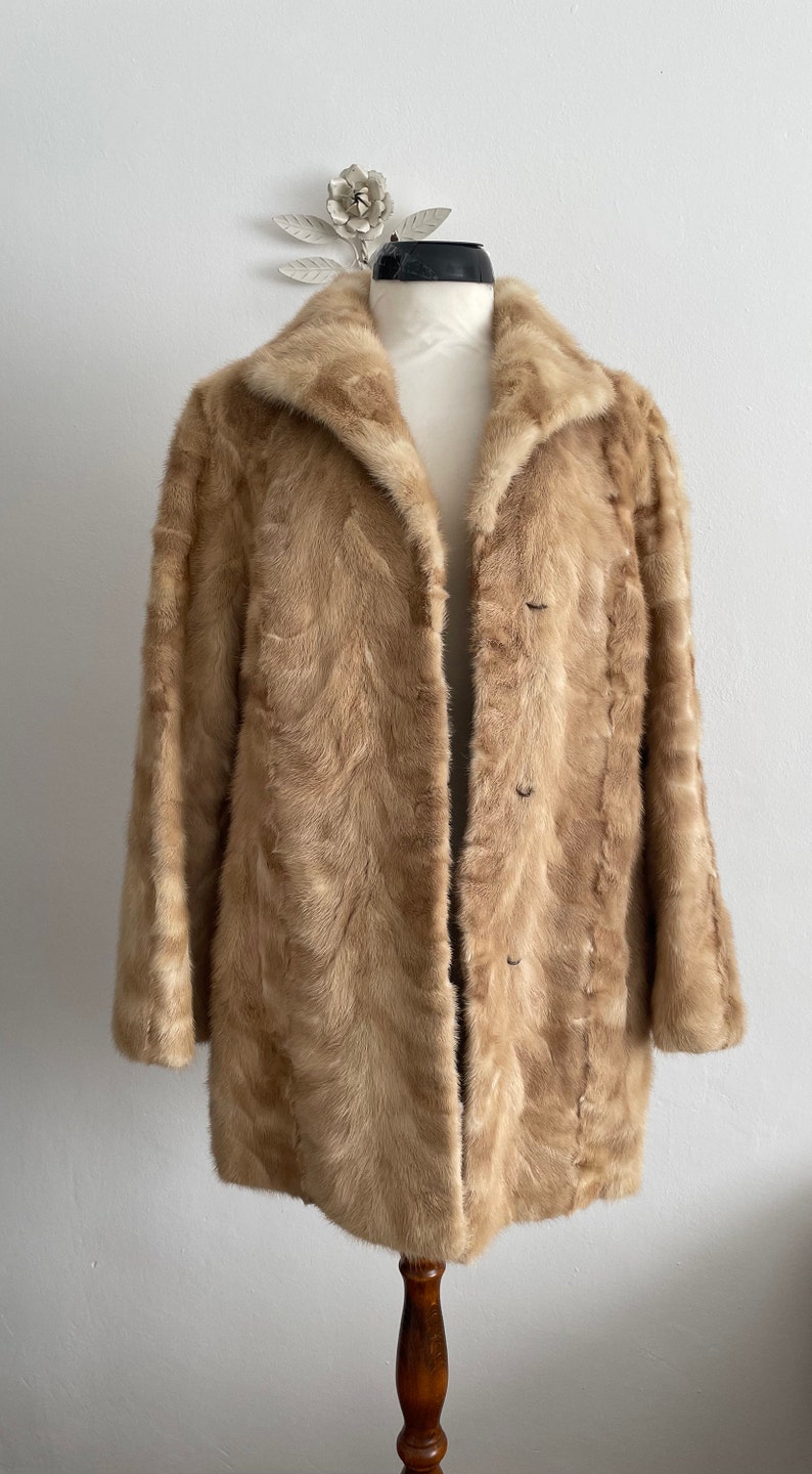 1960s mink fur coat vintage 60s real mink fur coat zdjęcie 7