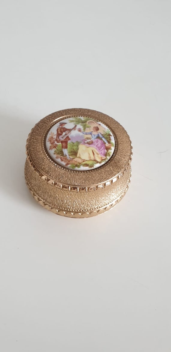 1950s jewerly box | vintage 50s scene galante Fra… - image 3