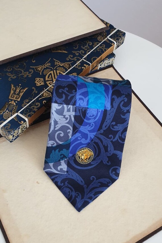 Gianni Versace Tie/ Versace Silk Tie/ Vintage Gian