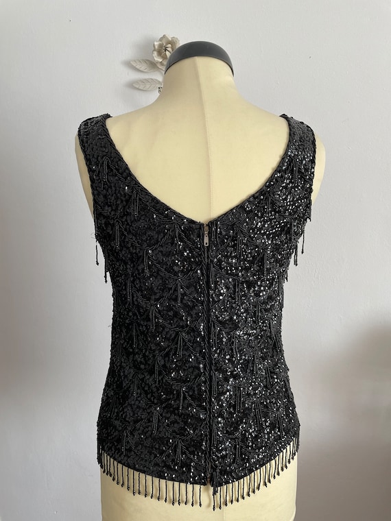 vintage sequin tank