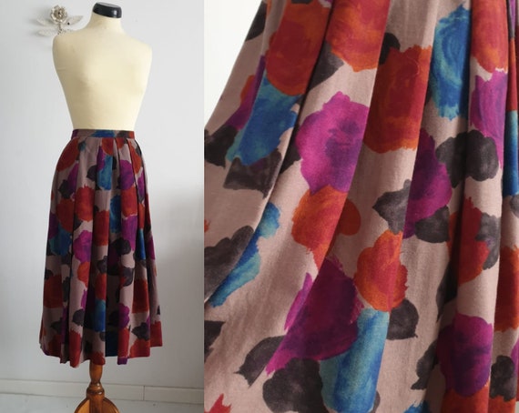 1970s wool skirt | vintage 70s wool skirt