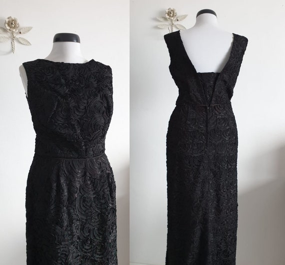 1960s ribbon dress | vintage 60s ribbon lace sout… - image 2