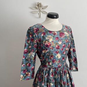 1950s floral dress | vintage 50s floral dress