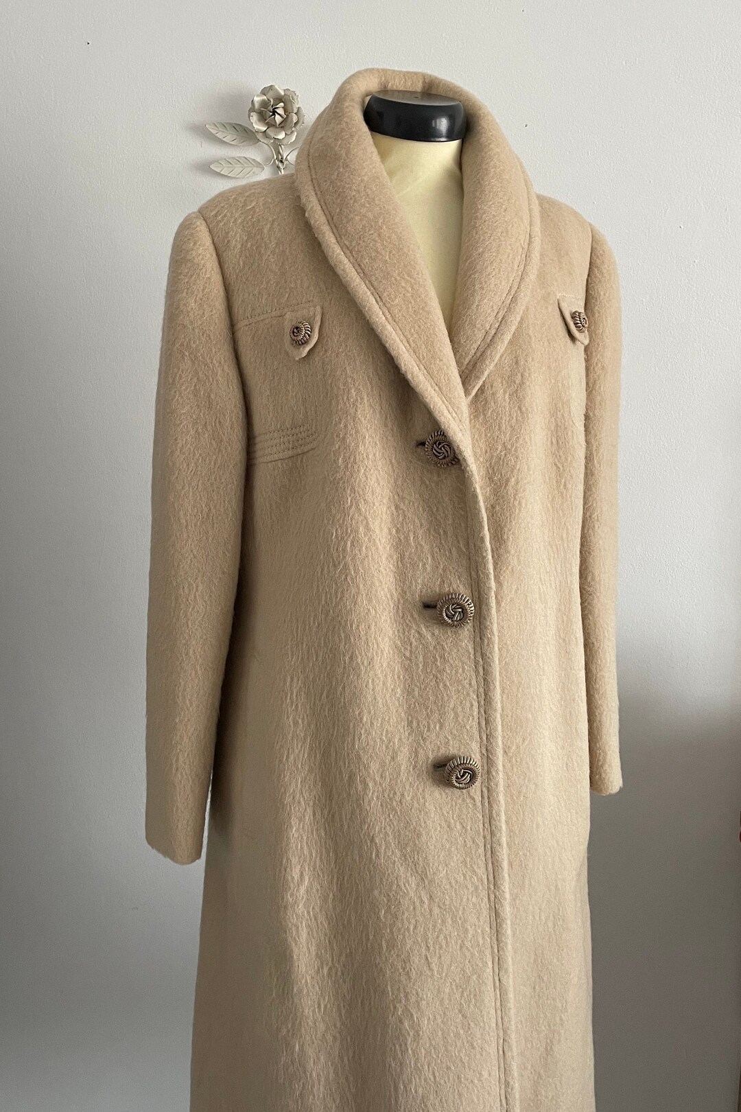 ジャケット・アウター DRESSLAVE mohair shaggy tailored coat Vintage Multi Colored Mohair Ulster Coat - MRS Couture