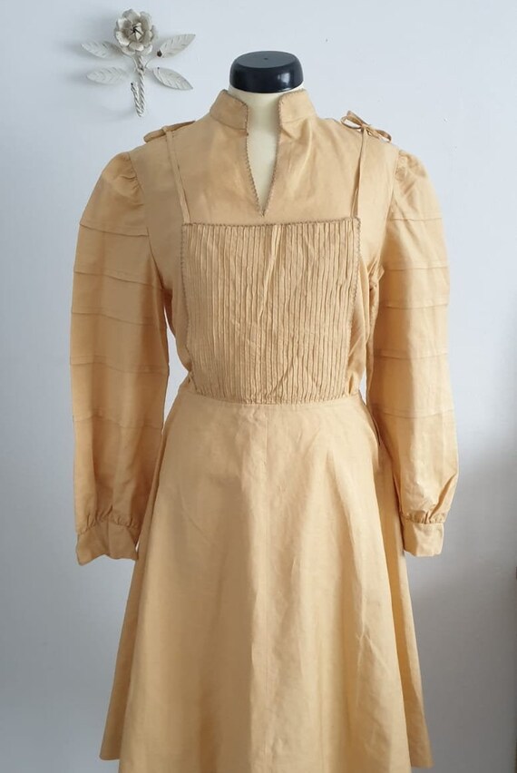 1930s 1940s linen dress | vintage 30s dress - image 3