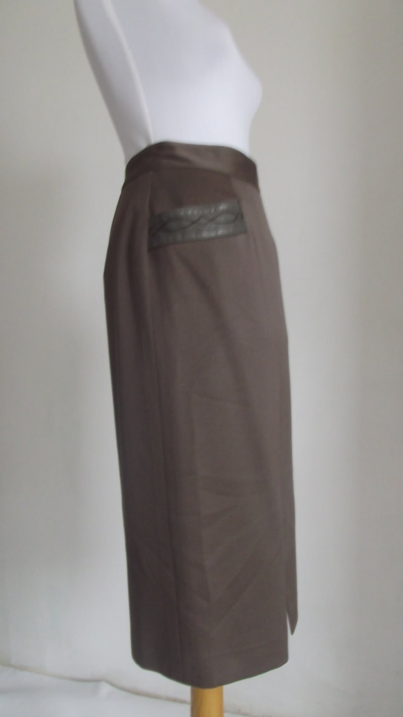 Claude Jaworski pencil skirt high waisted skirt vintage70s-80s designer s