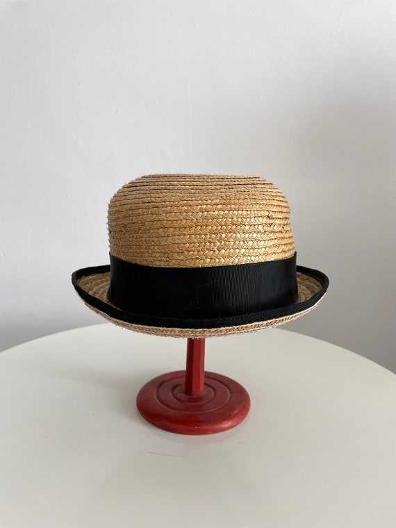 1940s Straw Hat Vintage 40s Sun Hat - Etsy
