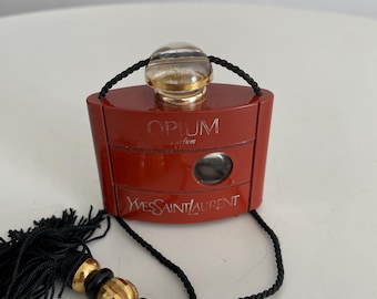 Vintage YSL Opium Perfume Bottle Miniature 1977 | Collectible 15ml Display Bottle | Yves Saint Laurent