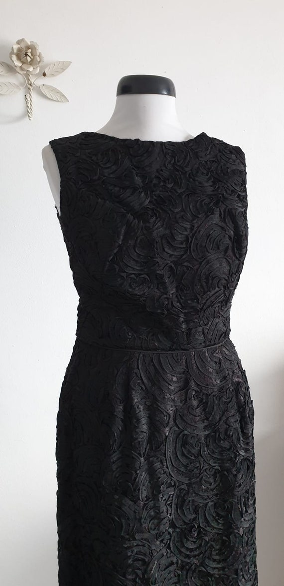 1960s ribbon dress | vintage 60s ribbon lace sout… - image 6