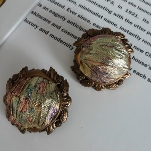 Vintage 1980s clip-on earrings | 80s retro earrings  | 1980s clip-on earrings