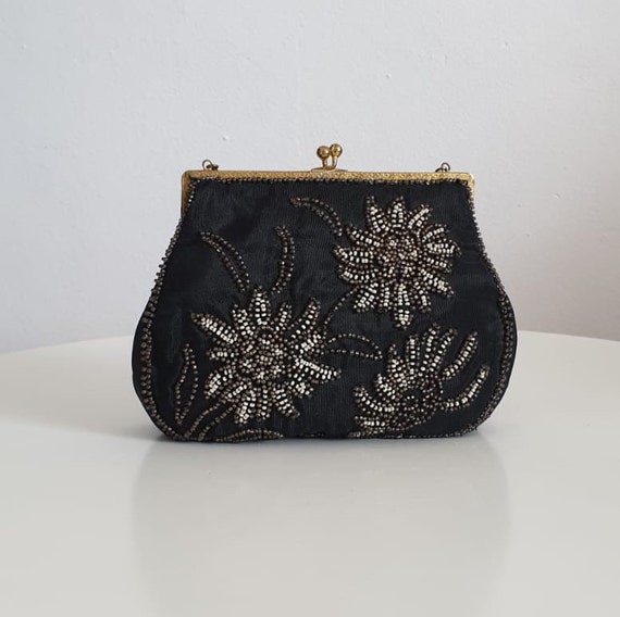 1930s bag purse with beaded embroidery | vintage 3