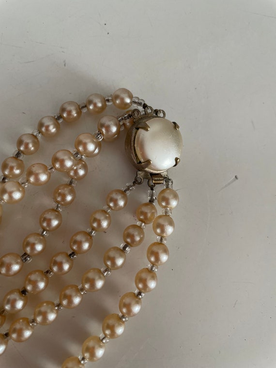 1950s glass pearls necklace | vintage 1950’s multistr… - Gem