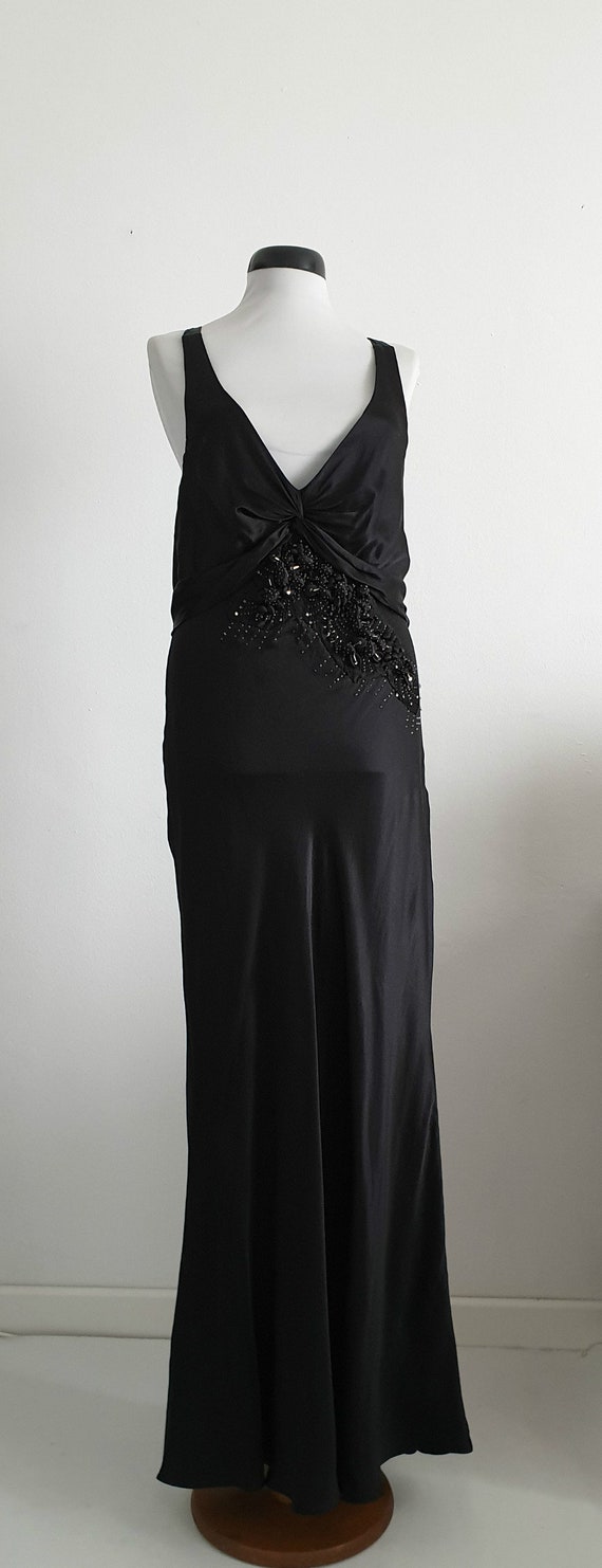Robert Cavalli  silk dress | black silk dress | l… - image 4