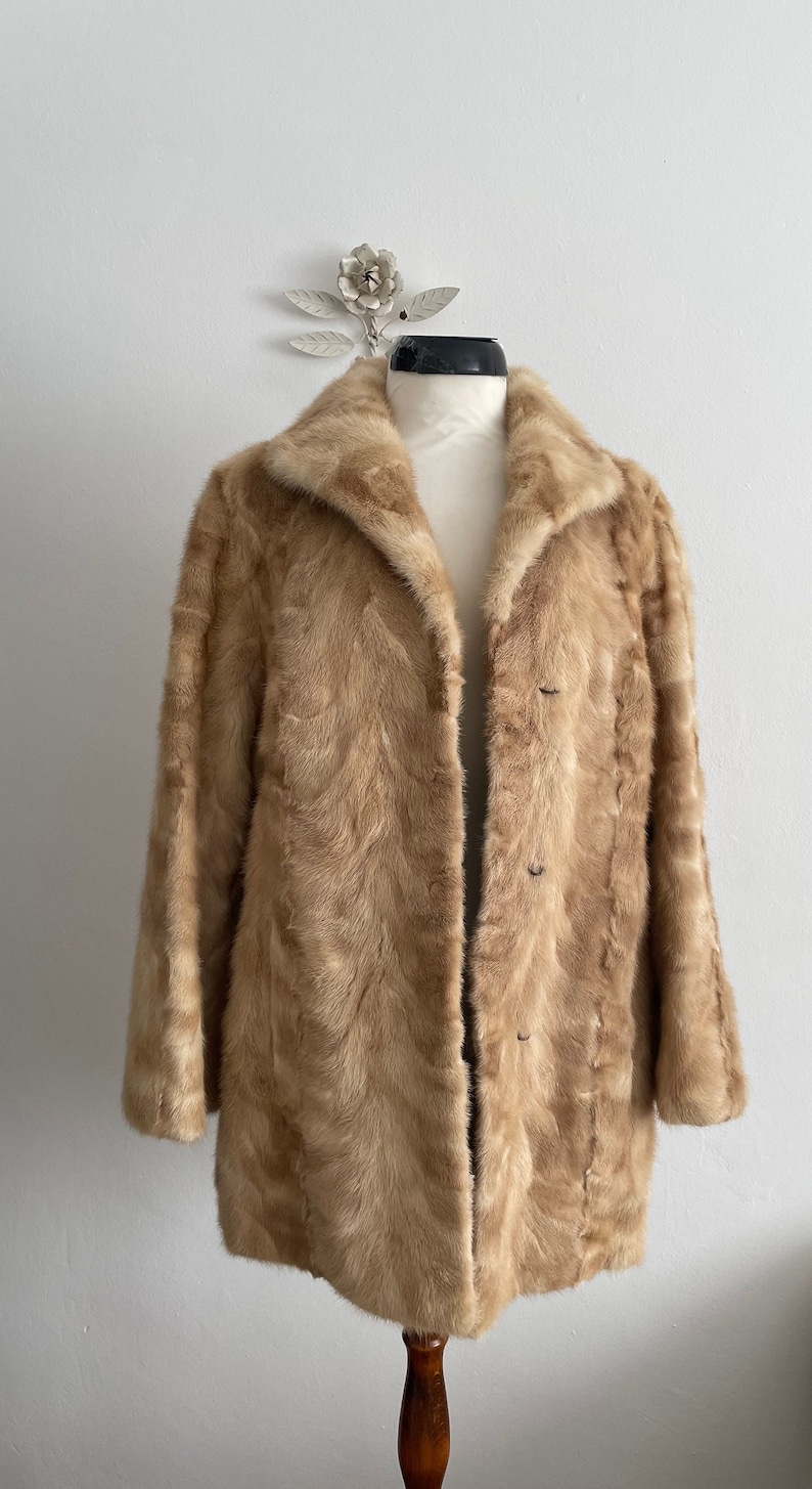 1960s mink fur coat vintage 60s real mink fur coat zdjęcie 1