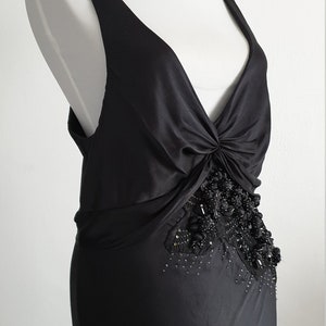 Robert Cavalli  silk dress | black silk dress | long black silk dress