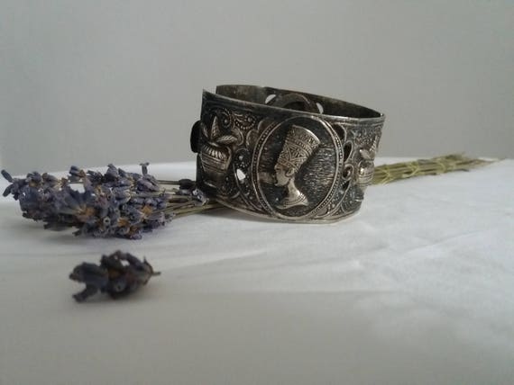Bracelet Vintage En Métal Argenté - Design épuré - Occasion - Fabriqué En France