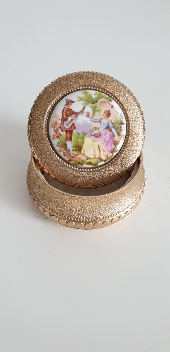 1950s jewerly box | vintage 50s scene galante Fra… - image 6