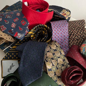 Yves Saint Laurent, Armani, DolceGabbana, Christian Dior - zijden stropdassen