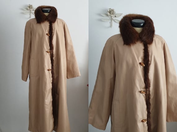 1960s Hand Dyed Green Beaver Coat main image 1