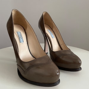 Prada leather heels | vintage Prada shoes