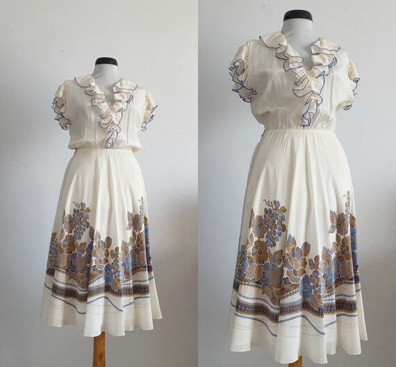 Louis Feraud silk dress | vintage silk dress | ivo