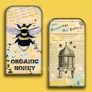 PRINTABLE HONEY LABELS Bee Tags for Jars, Beekeeper Gift Cards. Digital ...