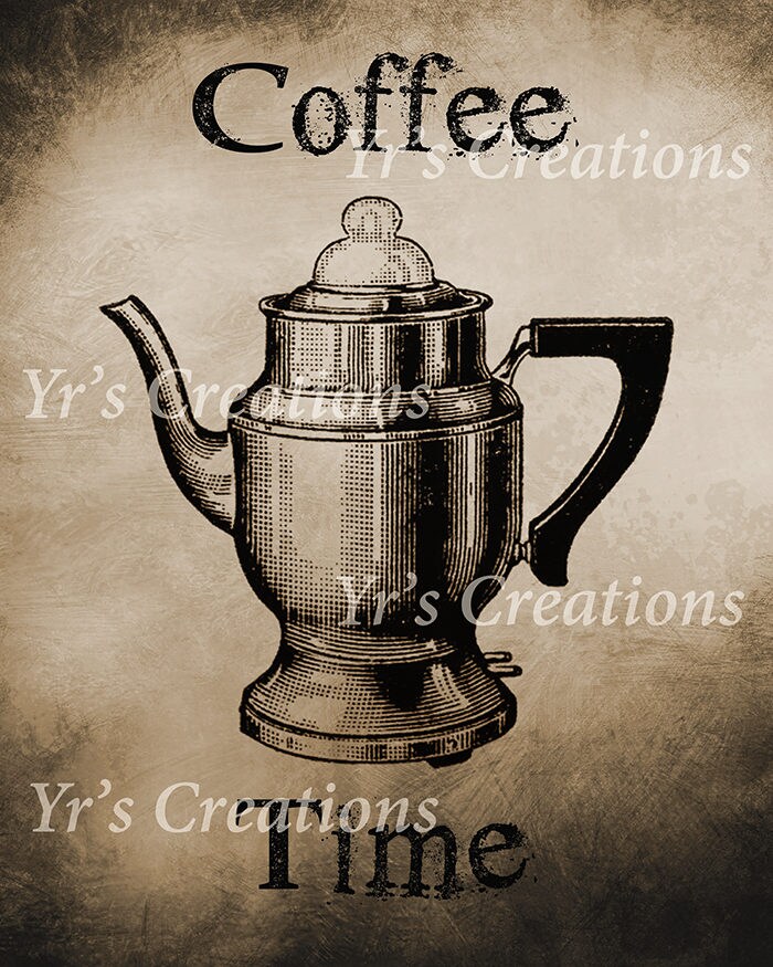 COFFEE WALL ART Coffee Printable Instant Download Kitchen | Etsy