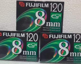 FUJIFILM 120 ~ 8 mm Videocasete Cinta virgen sellada 3 piezas En Canadá