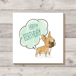 French Bulldog Birthday Card | Rude Birthday Card | Frenchie Card | Funny Birthday Card