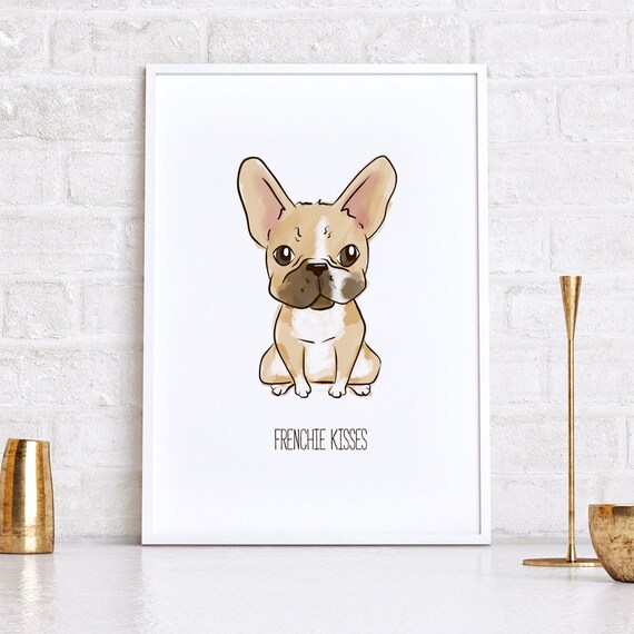 Personalised French Bulldog Print 