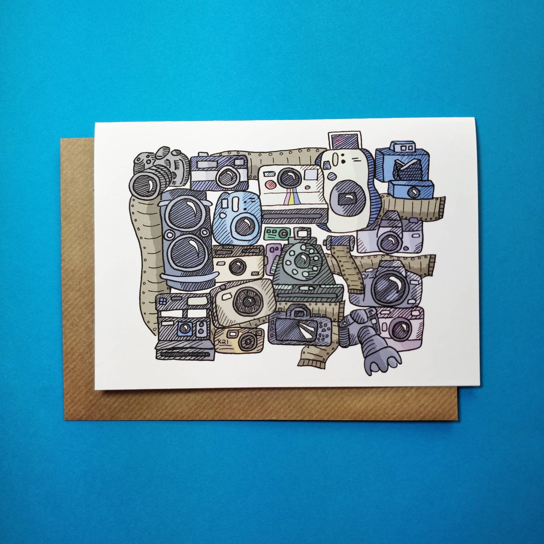 Camera Birthday Card Happy Birthday Card Greetings Card Etsy
