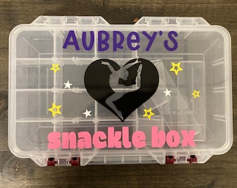 Personalized Snackle Box, Gymnast Snackle Box, Charcuterie on the go