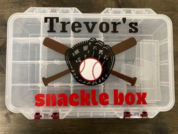 Personalized Snackle Box, Baseball Snackle Box, Charcuterie on the Go 