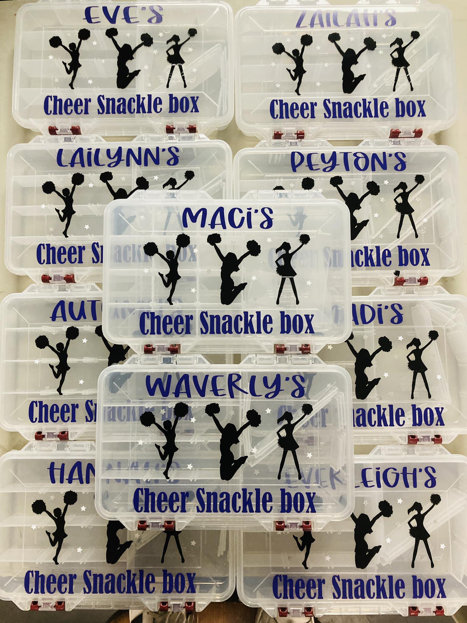 Personalized Snackle Box, Cheer Leader Snackle Box, Charcuterie on the ...