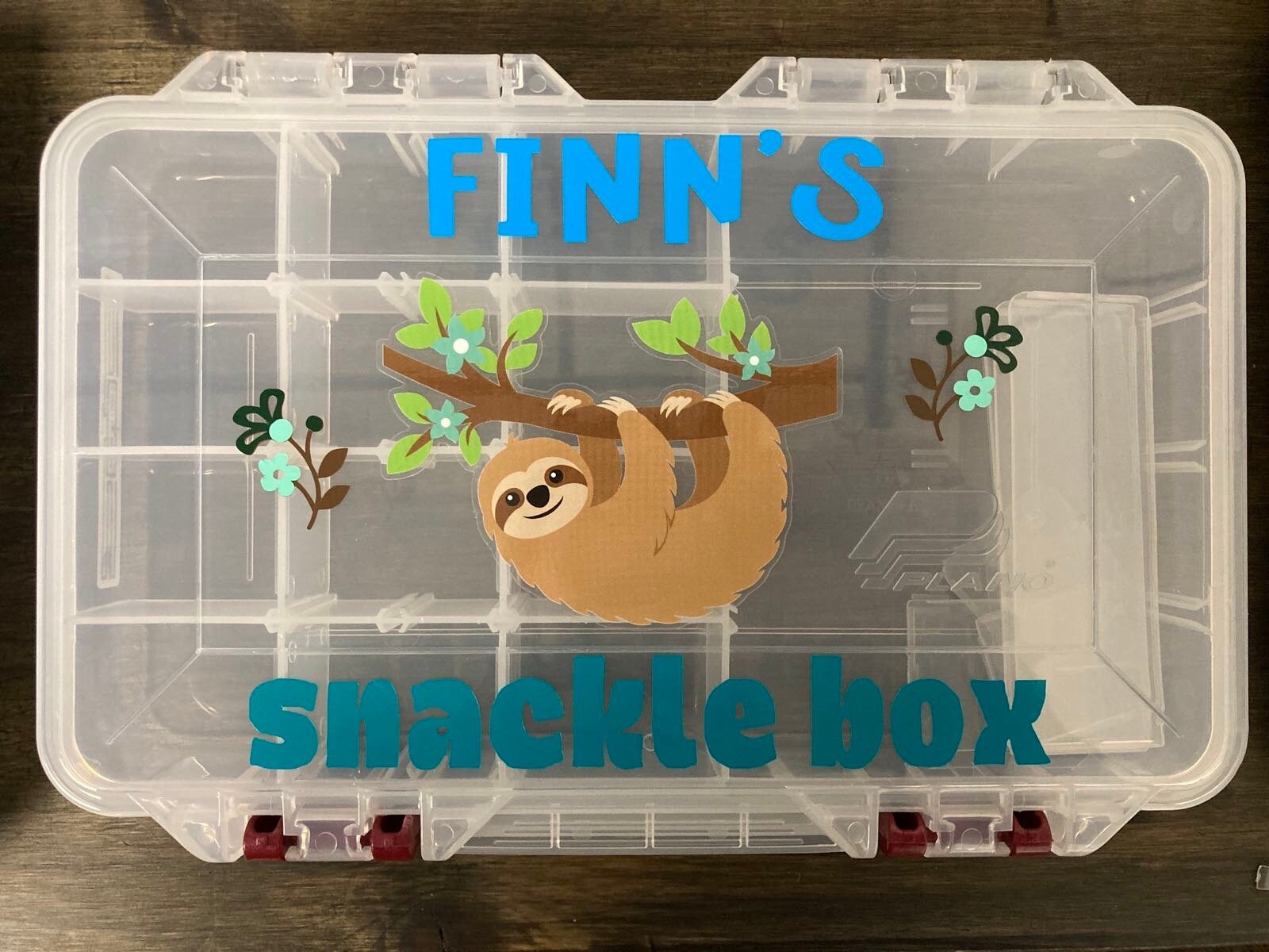 Personalized Snackle Box, Sloth Snackle Box, Charcuterie on the Go