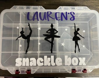 Personalized Snackle Box, Dance Snackle Box, Charcuterie on the go