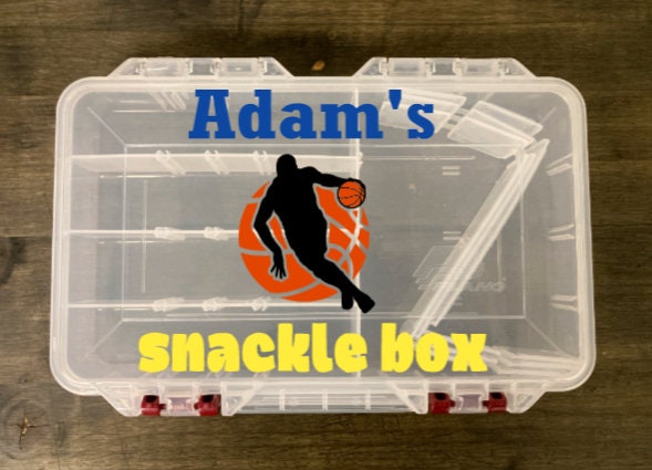 Personalized Snackle Box, Basketball Snackle Box, Charcuterie on