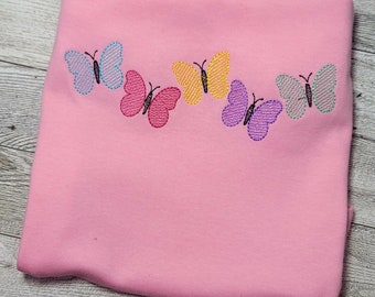Butterfly Shirt, Girls Shirt, Girls summer Shirt Summer shirts for Girls Customized butterfly Shirt, Vacation shirt