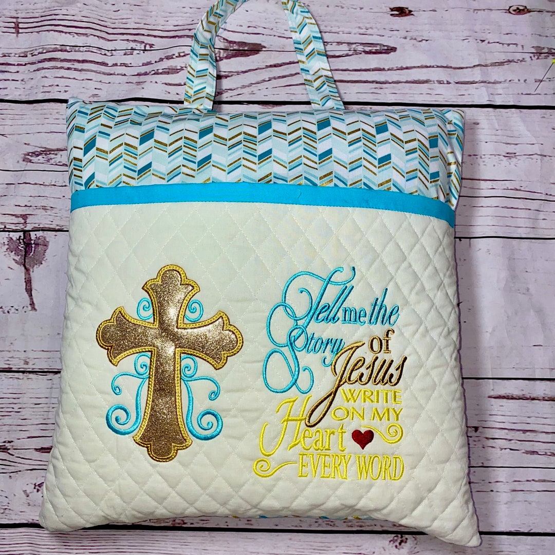 Golden Scripture Cross Velvet Pillow