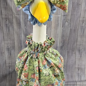 Porch Goose Clothing, Goose Dress, Goose Dress and Headband, Goose 2 piece set, Goose Bows, Patio Goose Clothing