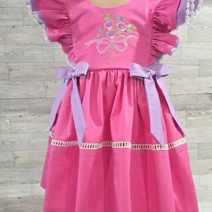 Kids Easter Dress, Kids Spring Dress, Baby Easter Dress, Toddler Easter dress, Easter Inspired Dress, Embroidered Easter Dress, Spring Dress