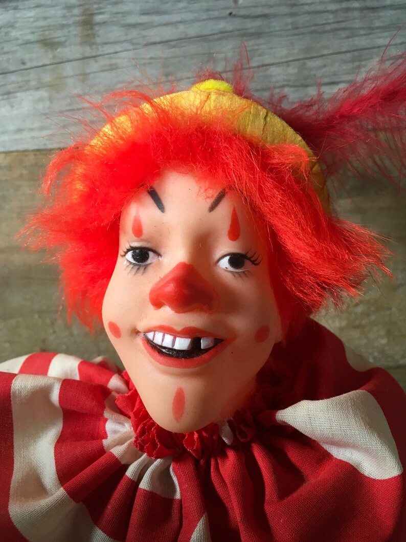Large Creepy Clown Puppet Vintage Midcentury Clown Doll H-21 - Etsy