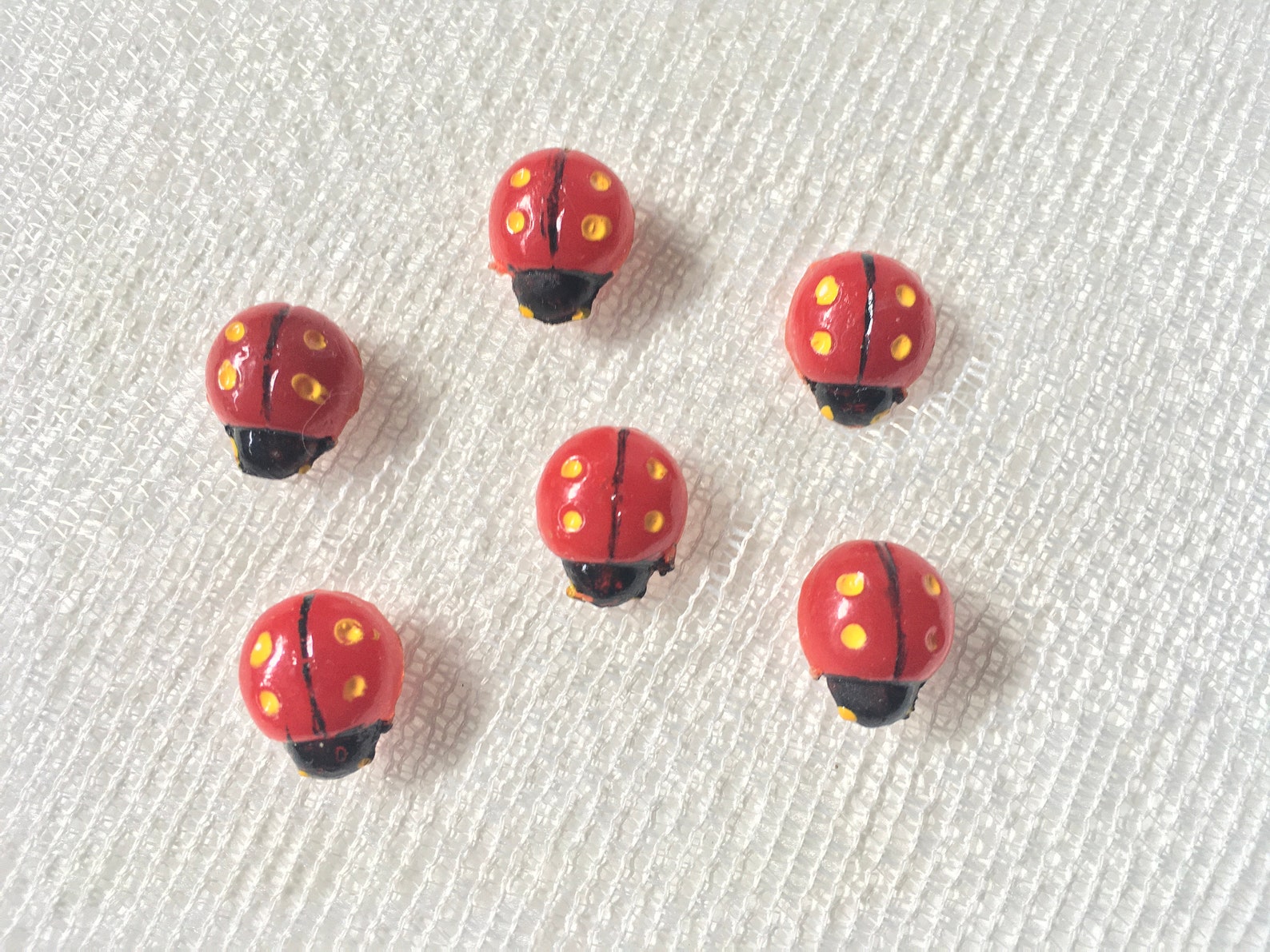 6 Vintage Ladybug Pins Vintage Corkboard Accessories Insect Etsy