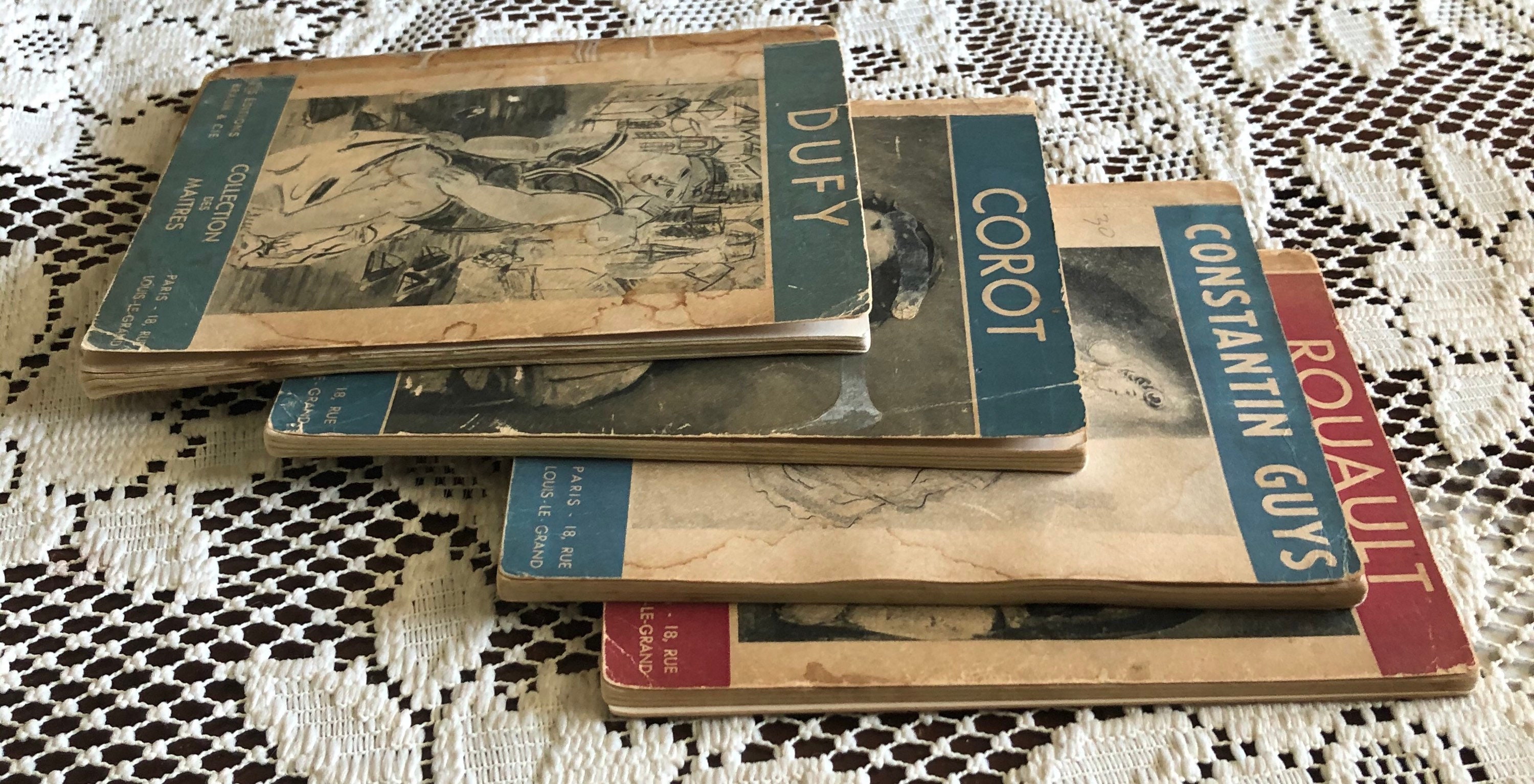 4 Antique Paperback Art Artist Books COLLECTION DES MAITRES Etsy